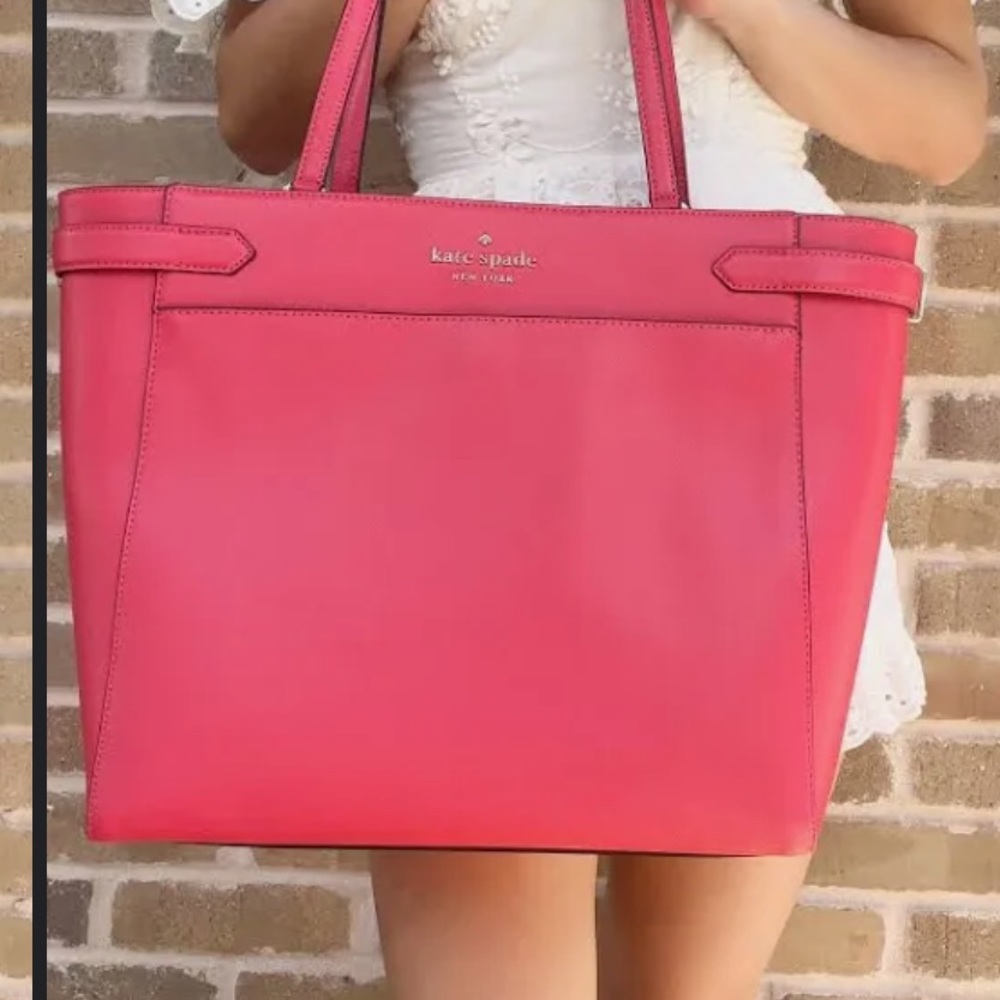 Kate spade staci laptop tote in watermelon